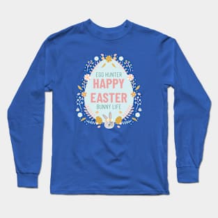 Easter Egg Hunt Happy Easter Bunny Rabbit Cute Long Sleeve T-Shirt